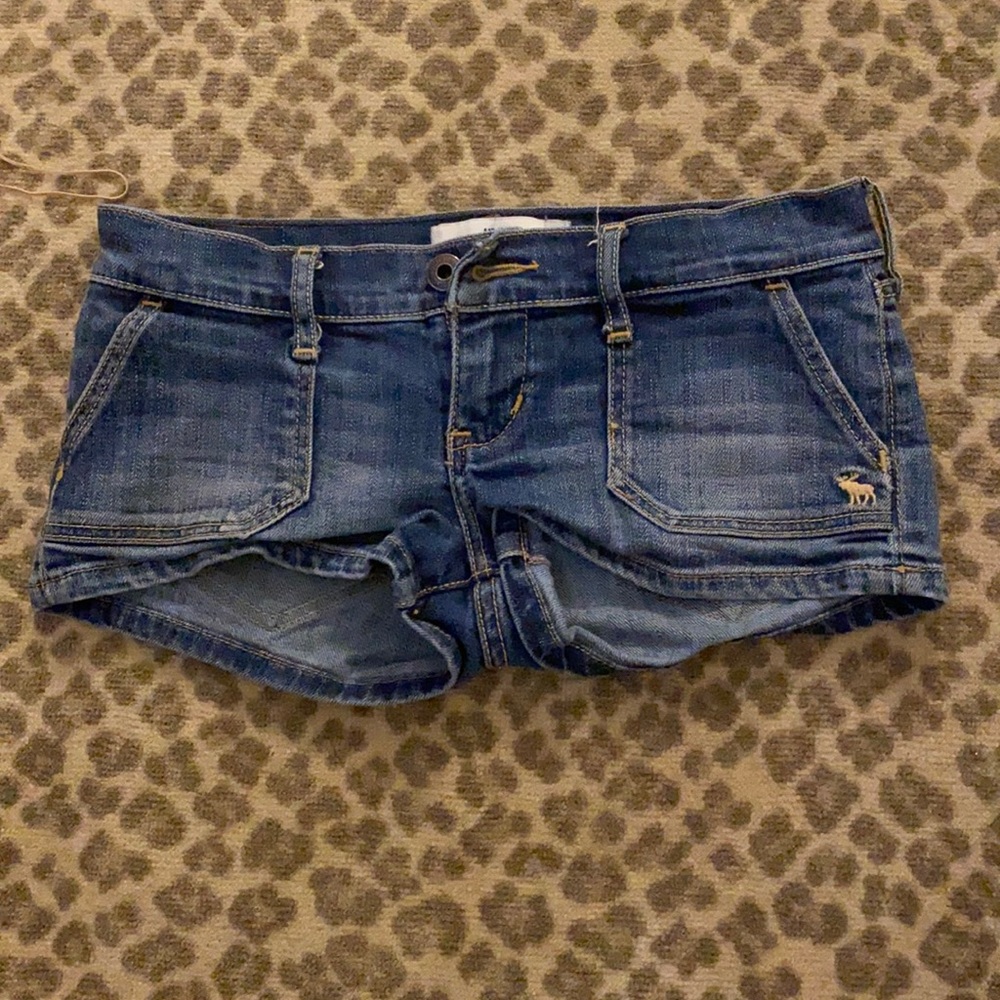 abercrombie jean shorts